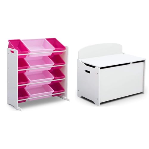 Delta Children Kids Toy Storage Organizer with 12 Plastic Bins