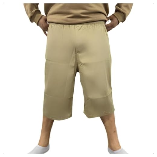 Bermuda Presidiário CDP Com Bolsos Unissex Masculina Laterais 100% Sarja (BR, Alfa, Único, Regular, Regular, G2, Caqui)