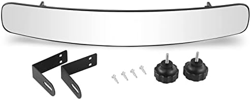 SHUNCHENXIANG Golf Cart Rear View Mirror Fits EZGO Club Car Yamaha, 16.5 Inch Extra Wide Universal Adjustable Panoramic Golf Cart Mirror