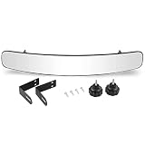 SHUNCHENXIANG Golf Cart Rear View Mirror Fits EZGO Club Car Yamaha, 16.5 Inch Extra Wide Universal A