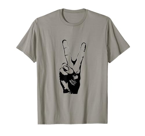 Victory sign peace symbol t-shirt for men & women T-Shirt