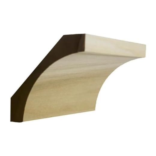 Unfinished Poplar Cove Crown Molding