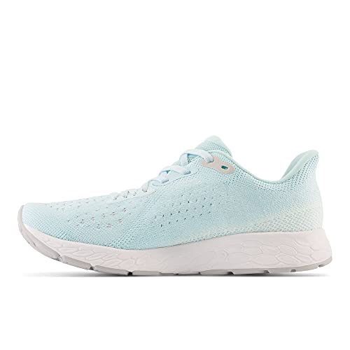 New Balance New Balance Women's Fresh Foam X Tempo V2 Running Shoe, Bleach Blue/Light Aluminum/Silver Metalic, 6 W