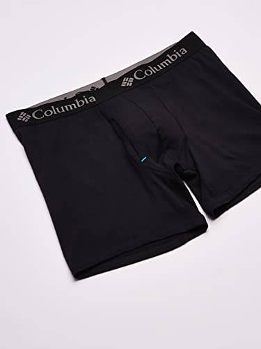 Columbia Men's 3-Pack Cotton Boxer Brief, Black, X-Large Us #TOP1
