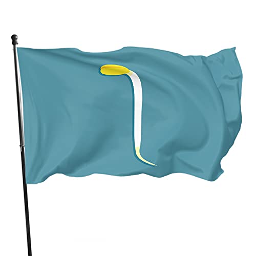 Bandera de jardín de brotes de soja amarilla de 3 x 5 pies, comida vegetal asiática, hoja natural, planta fresca, poliéster, banderas de patio, casa, patio, césped, interior, exterior, pancarta de f