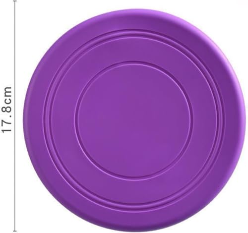 SHSHbuy Hundefrisbee 7 Stück Hunde Frisbees,Hund Scheibe,Gummi Fliegende Scheibe,Frisbee Hund für Hundetraining,Werfen Fangen Spielen Hundespielzeug 18CM
