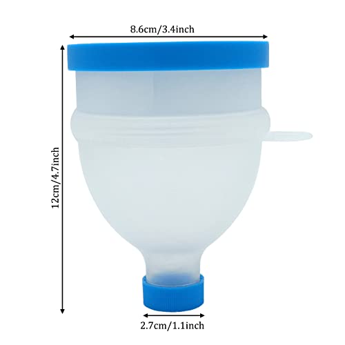 3 Pcs Protein Powder Funnel Funnel and Three Compartment Pill Storage