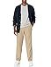 Amazon Essentials Men's Classic-Fit Expandable-Waist Pleated Dress Pant, Khaki Brown, 52W x 32L