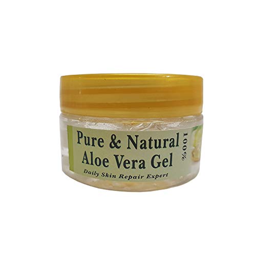 Aloe Vera Gel | For Young Skin | Exfoliate Skin | For Removing Makeup | Fights Acne | Reduces Blemishes | Reduces Dark Spots | Strengthens Hair | Non Toxic | Zero Chemicals | 50g By R V Essential