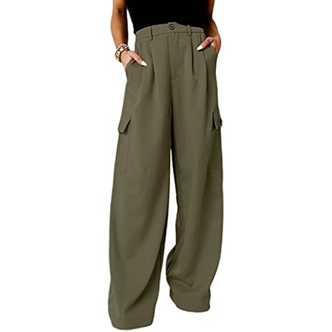 Dokotoo Y2K Cargo Pants Lounge Wide Leg Women's Pants 2023 Palazzo Dress Pants Cover