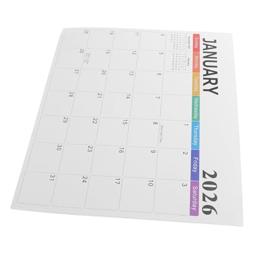 Mobestech Calendario Magnético para Nevera Planificador Mensual Resistente la Decoloración Imán Seguro para Cocina y Oficina Organizador Visible y Fácil de Actualizar