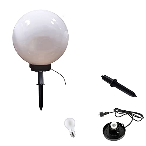LED Kugelleuchte Kugellampen MARLON Gartenbeleuchtung Außen-Leuchtkugel E27 Wege-Deko-Garten-Leuchte (Drm. 20cm)