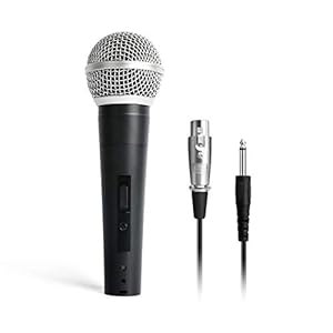 MAONO Au-Wdm01 Professional Handheld Dynamic Unidirectional/Cardioid Vocal Wired Microphone with XLR Cable (Black)
