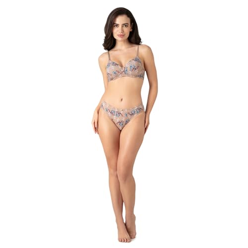 Image of Amante Smooth Charm Women's Wire-Free Padded T-Shirt Bra | Smooth Invisible Cups | Detachable Multiway Straps | Lightly Padded Everyday Comfort Bra | Soft Microfiber Fabric