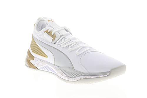 PUMA Mens Uproar Hybrid Court Core White Athletic Basketball Shoes 9.5