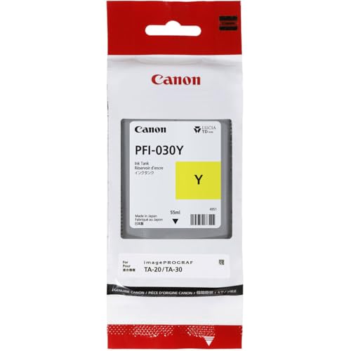 Image of Yellow Ink 55ml (PFI-030Y) for Canon imagePROGRAF TA-20 and TA-30
