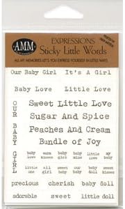 Sticky Little Words - Ouy Baby Girl