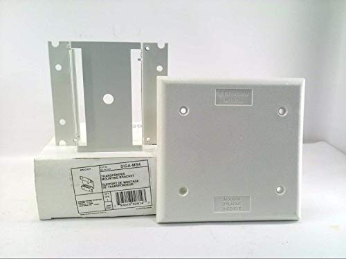 EDWARDS SIGA-MB4 for 4 INCH Square Electric Box, Module MOUNTING Bracket KIT, MOUNTING KIT Allows Installing 2 Single Gang Signature MODULES INTO A Single 4 INCH Square Box