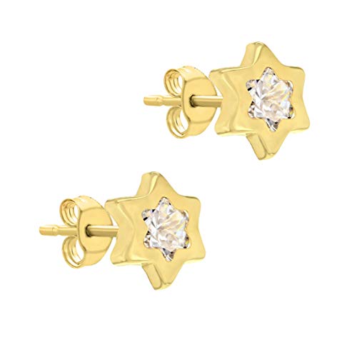 Boucles d'oreilles or jaune femme Carissima 1.58.8139 et oxydes de zirconium 3.23g
