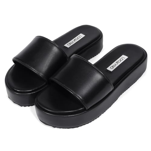 Image of Platform Sandals for Women Straw Raffia Sandals Women Cute Sandal Wedges for Beach Vacation Comfortable Espadrille Platform Shoes