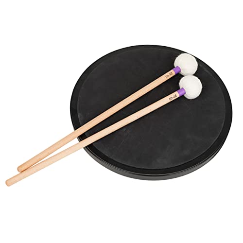 Baquetas para bombo Abaodam, 2 piezas, punta de fieltro, mango de madera, sonido uniforme y suave miniatura 4