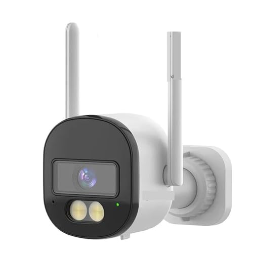 Telecamera Wi-Fi Esterno, Telecamere HD da 5 MP Telecamera bullet Rilevazione movimento PIR IR Visione notturna colorata Funziona con monitor domestico intelligente Ootdoor e Indoor per la sicurezza d