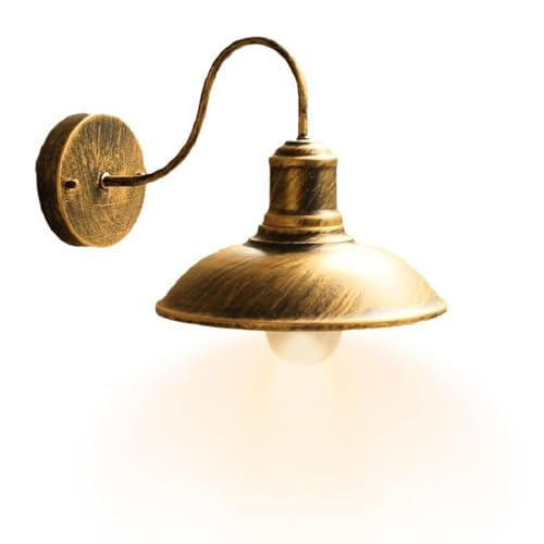 Aplique de pared retro,Aplique de pared vintage,Luz rústica para exteriores   Accesorio de iluminación de pared rústico para puerta de dormitorio, lámpara de pared decorativa, luz exterior para pared