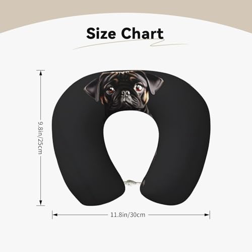 Almohada de poliéster negra estándar para cuello miniatura 5