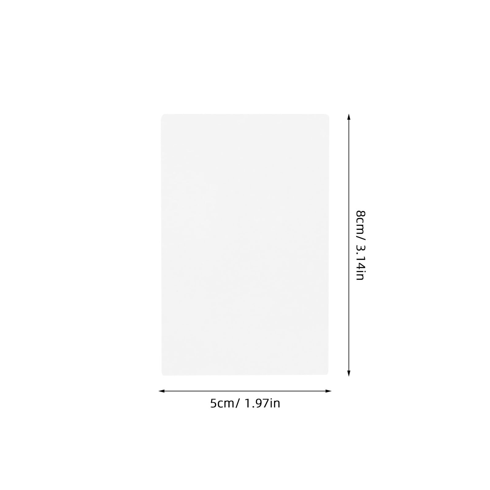 SUPVOX 1000 Étiquettes Autocollantes Rectangulaires Transparentes 80X50 MM Étiquettes de Fermeture Imperméables pour Emballages Protection Solide Rayures et Humidité Usage Colis et