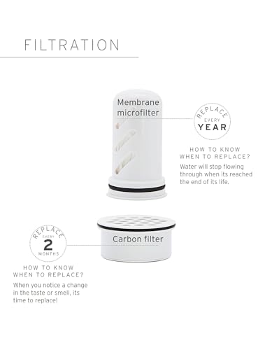 LifeStraw Home Water Pitcher Replacement Pack, 1-Year Supply, for Protection Against Bacteria, Parasites, microplastics, PFAS and 30+ contaminants