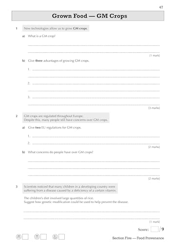 GCSE Food Preparation & Nutrition: Exam Practice Workbook (for AQA)