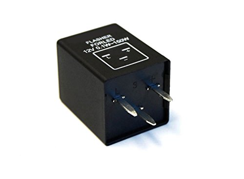 Ijdmtoy (1) 3-Pin Ep28 Ep-28 Electronic Led Flasher Relay As Led Related Turn Signal Bulbs Hyper Flash Fix #TOP3