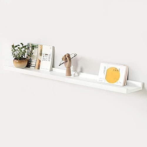 Gieanoo Floating Shelf, Solid Oak Timber Wood Picture Ledge Shelf 90cm Wall mounted Spice Rack with lip design Display Shelf For Living Room, Kitchen, Bedroom, Bathroom