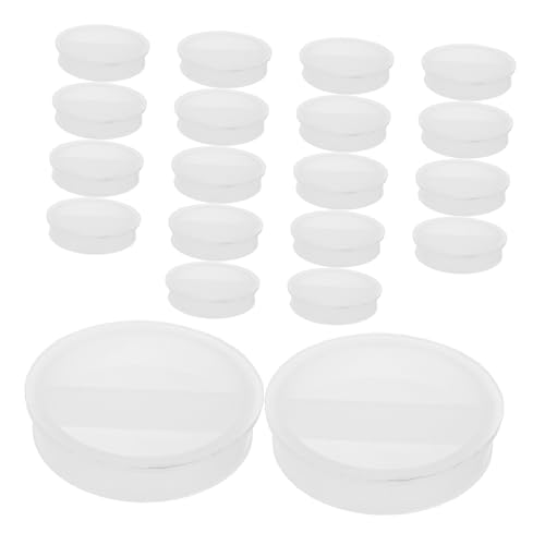 Cabilock 20pcs Piggy Bank Plug: Money Saving Box Bottom Plug Replacement - for Savings Bank Hole Cover Round Stopper Saving Box Accessories 27mm