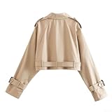 Zoom IMG-1 donne maniche lunghe cromata trench Zoom IMG-1 donne maniche lunghe cromata trench