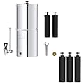 Waterdrop 2.25G Gravity-fed Water Filter System, with Sight Glass Spigot, NSF/ANSI 42&372 Certified Water Filter (Pack of 5), PFAS, Chlorine and Lead Reduction