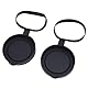 2pcs Objektive Linsenkappen Gummi -Schutz -Snug Fit Teleskop Objektivabdeckung für ID 61 Bis 64 Mm Monokulares Fernglas