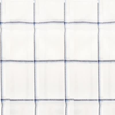 Image of Bedsheet | Bedsheets | Bed Sheet | Casual Bedsheet with 2 Pillow Covers - Navy Blue Check Print Double