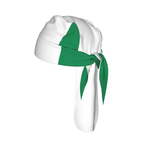 Drapeau du Nigeria Casquette de cyclisme respirante en maille avec doublure de casque anti-transpiration pour le sport Noir