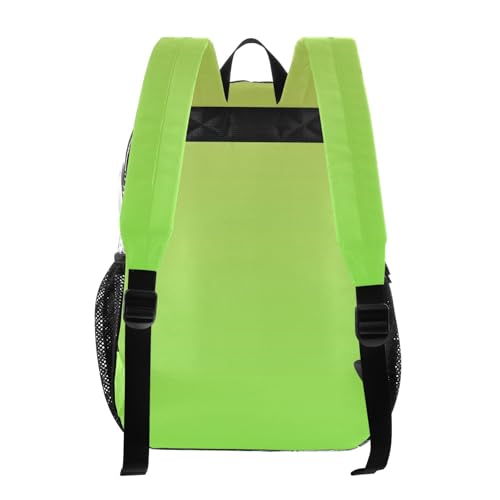 Clear Backpack Women Cute Avocado Green Fresh Leaves Gradient Boys Backpacks for Girls See through Approved Bag3