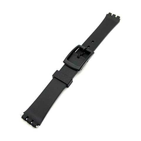 Black Resin Strap for Ladies Swatch Watch Cover