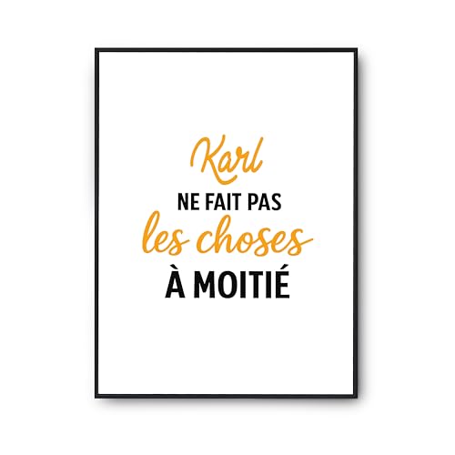 Affiche Karl pour habiller un mur vide poster humour citation