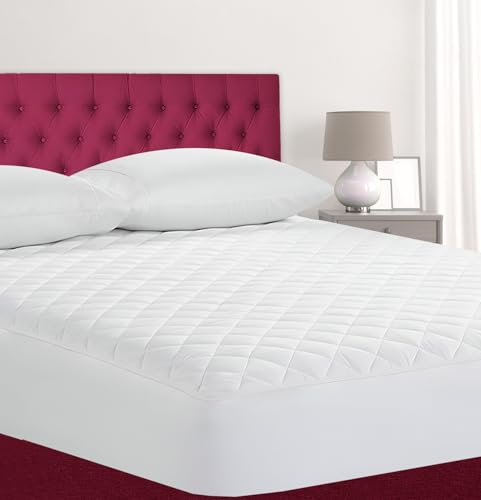 Protector de colchón King transpirable cómodo y acolchado para cama grande 2