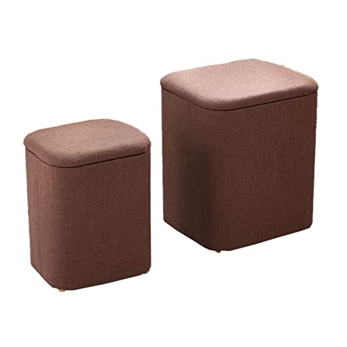Pouf rangement design rectangle en finitions soignées - 2