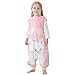 Bébé Animal Sac de Couchage avec Pieds,Couverture Bébé Portableable Pyjama de Marche Flanelle Coton Automne Hiver Chaud Sans Manches Grenouillère pour Bébé 1-6 Ans Unisexe Bébé Chat S