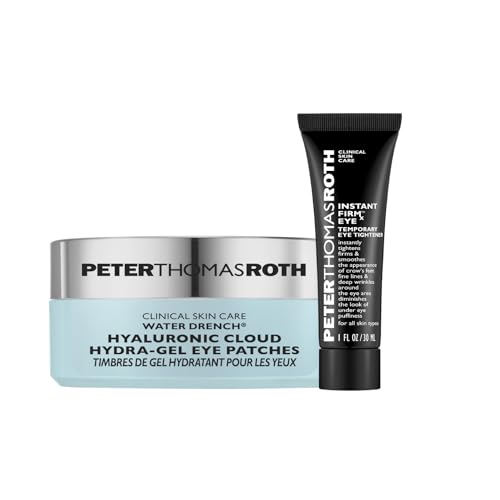 Set per la cura degli occhi - Water Drench Hyaluronic Eye Patch & Instant FIRMx Eye Tightener - Umidità rassodamento e anti-invecchiamento per occhiaie rughe e gonfiore