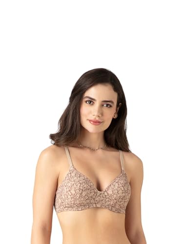 Image of Amante Smooth Charm Women's Wire-Free Padded T-Shirt Bra | Smooth Invisible Cups | Detachable Multiway Straps | Lightly Padded Everyday Comfort Bra | Soft Microfiber Fabric