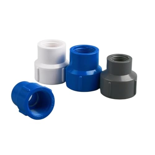 1/2 Inch 3/4 Inch 1 Inch Double Internal Thread Reducer PVC Pipe Thread Fittings Water Pipe Fittings(Red,1 Piece)