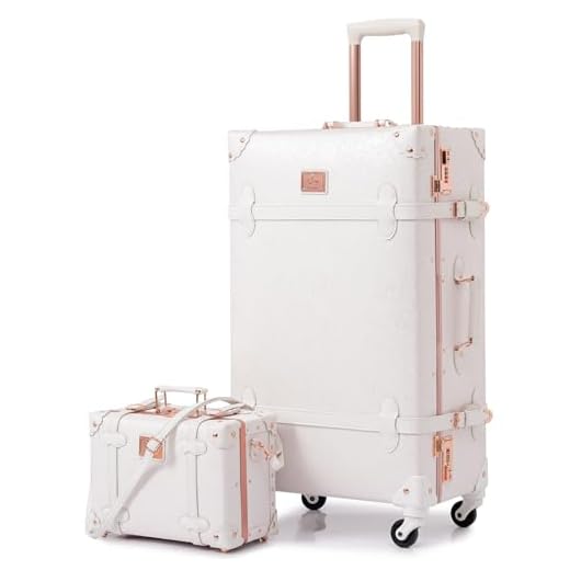Chic Vintage Leather Luggage Set