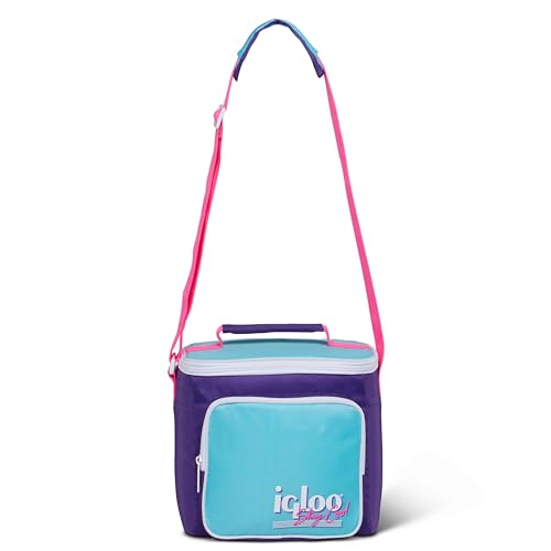 Igloo Retro 9-Can Square Lunchbox, Purple - image 9